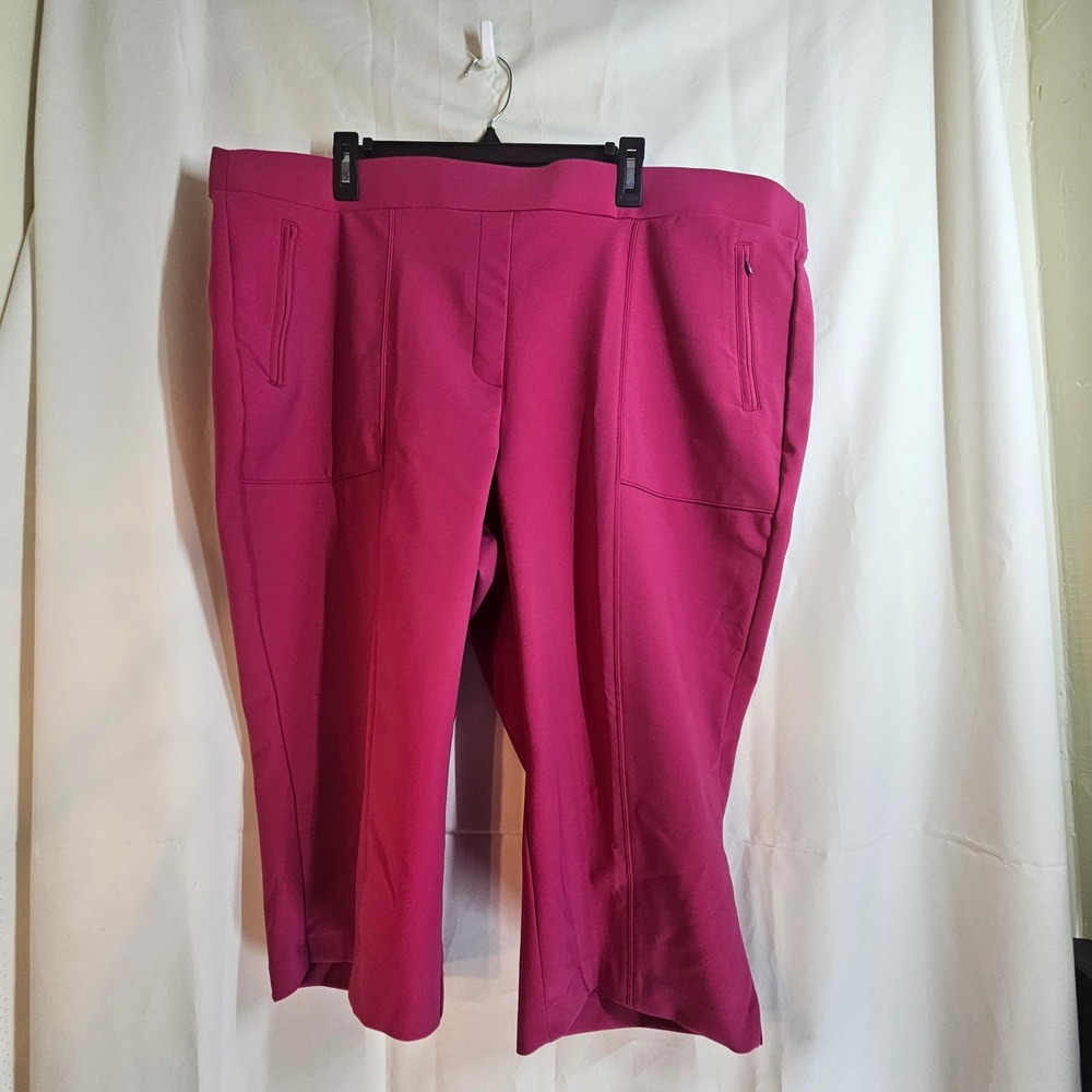 Lane Bryant Women's Plus Size‎ 26 Pink Cropped Pants Career Casual